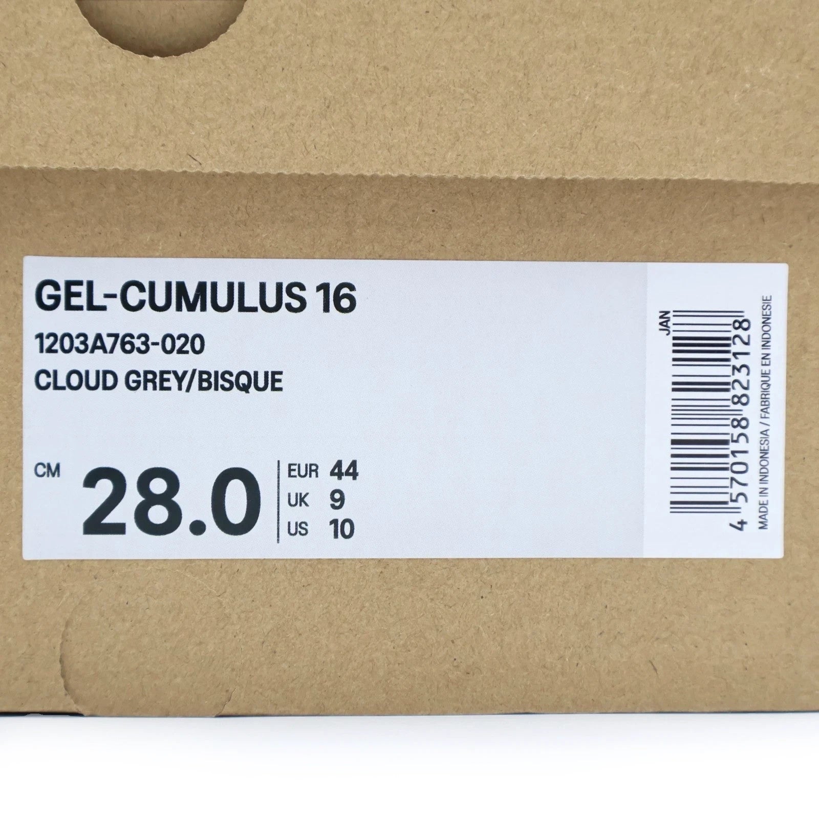 1203A763-020 Asics Gel-Cumulus 16 Cloud Grey Bisque (Men's)