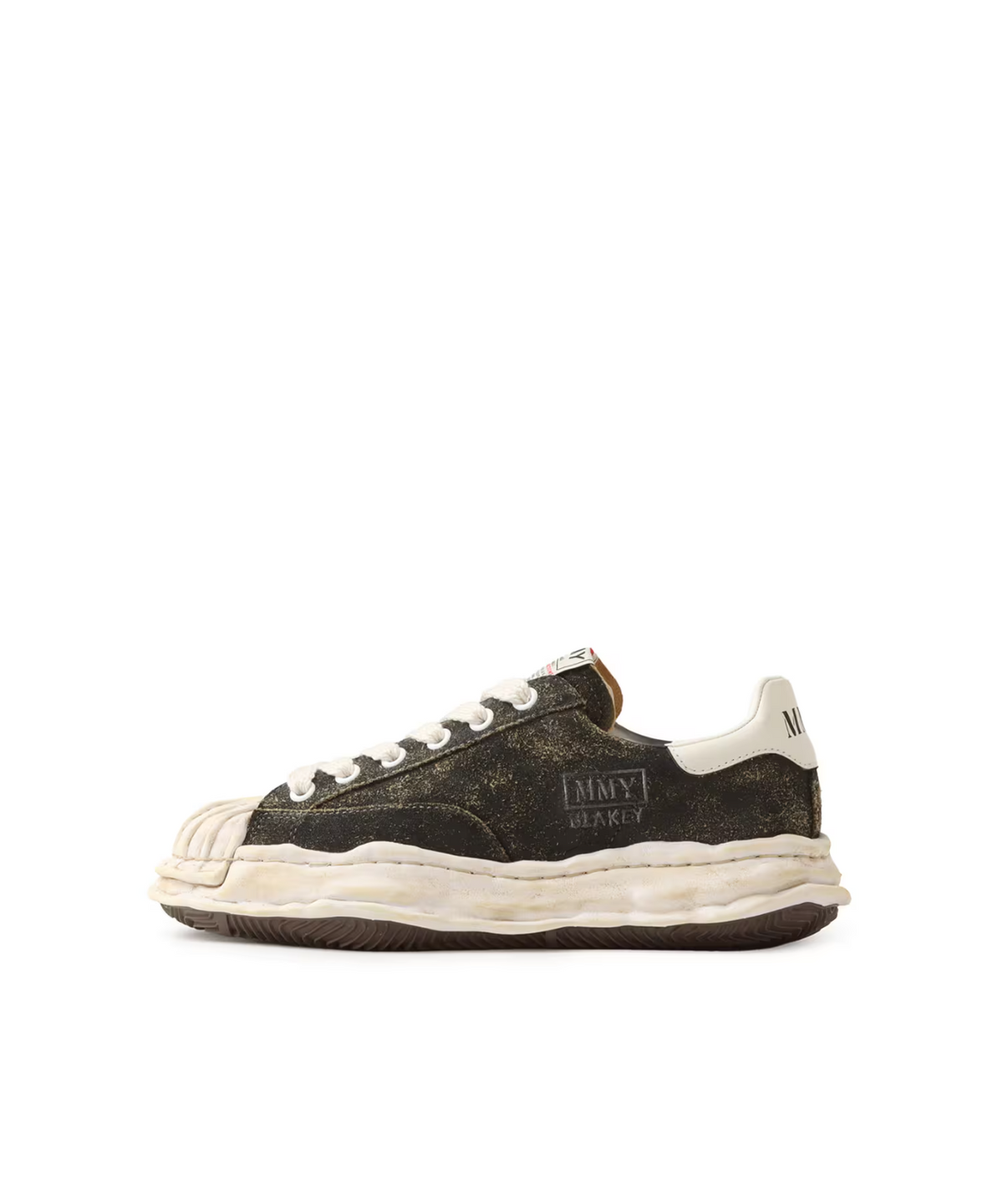 A15FW728-BLACK Maison MIHARA YASUHIRO BLAKEY OG Sole Vintage Suede Low (Men's)