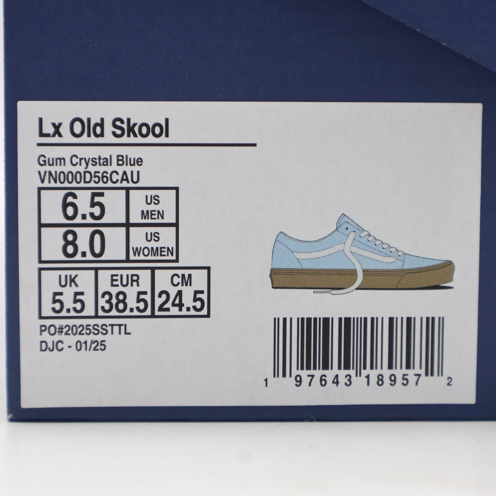 VN000D56CAU Vans Premium Old Skool Gum Crystal Blue (Men's)