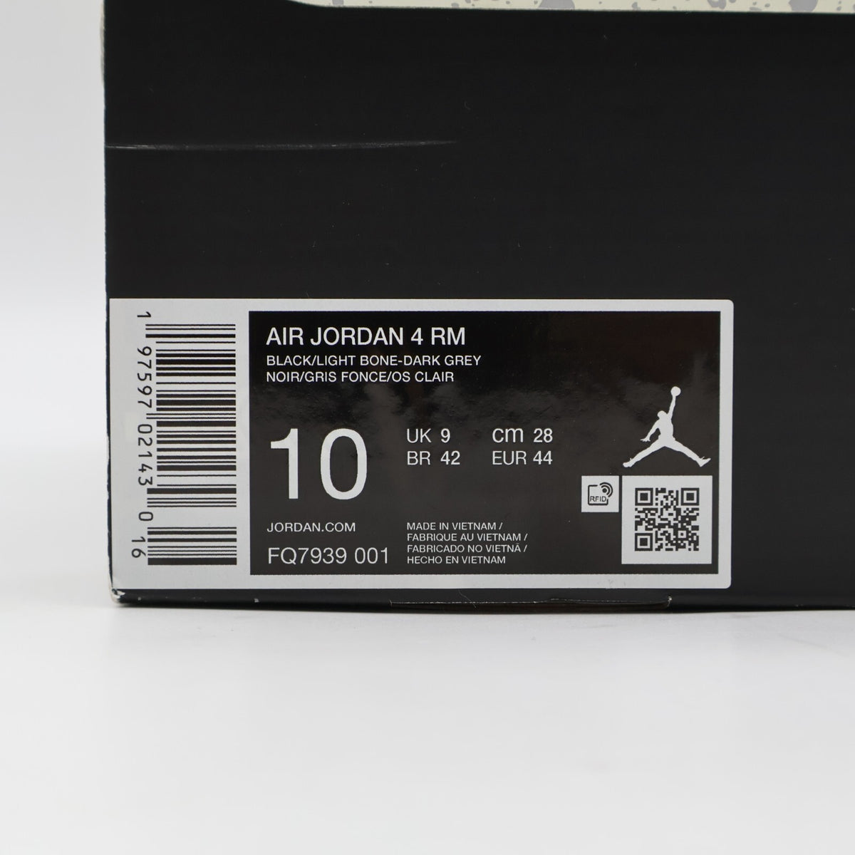 FQ7939-001 Nike Air Jordan 4 RM Black Dark Grey Light Bone (Men's)