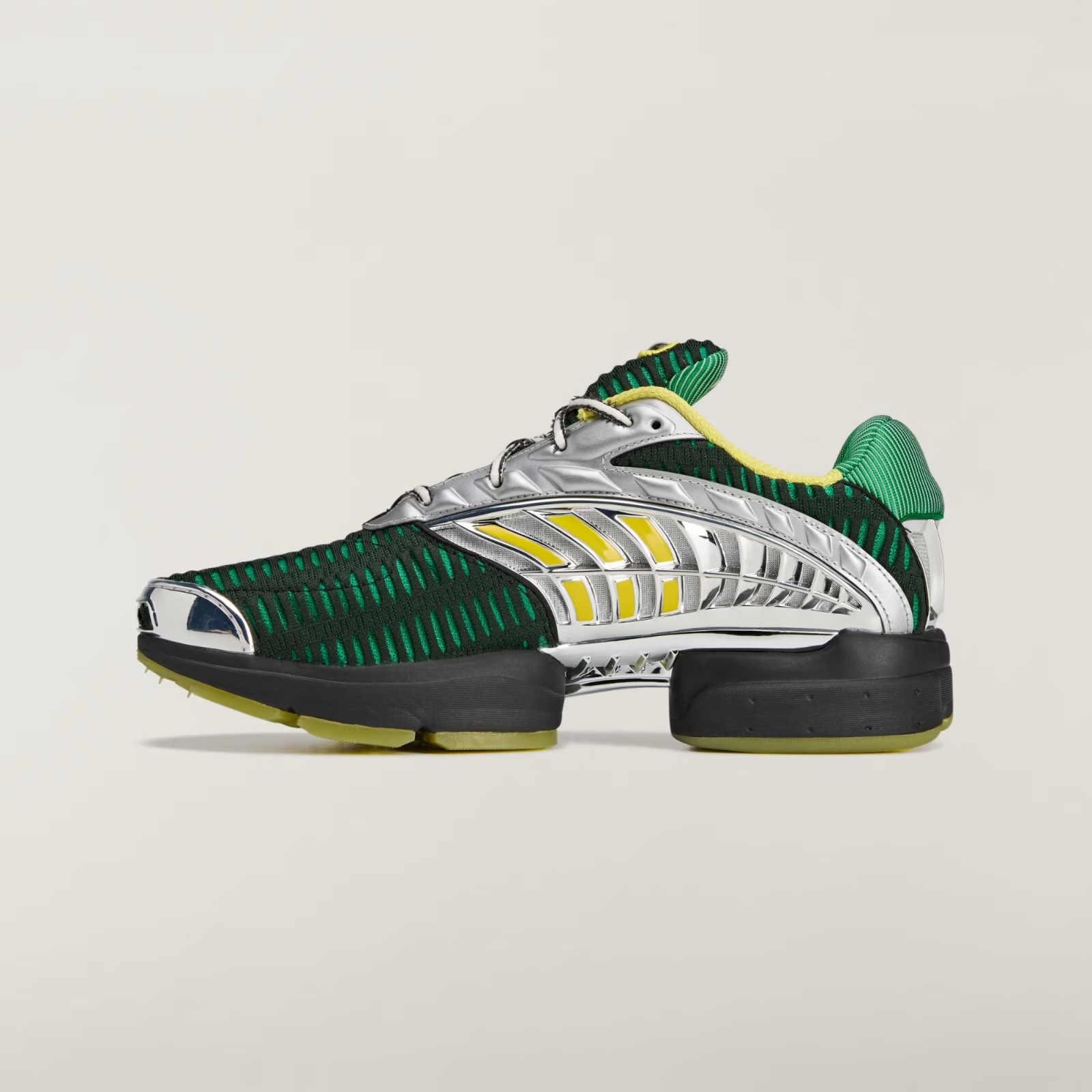 JQ6793 Brain Dead Ã adidas Climacool 2 Core Black Impact Yellow Silver (Men's)