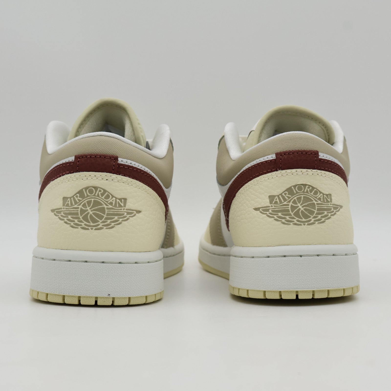 HV6530-100 Nike Air Jordan 1 Low Team Gold Desert Khaki Red Sepia (Women's)