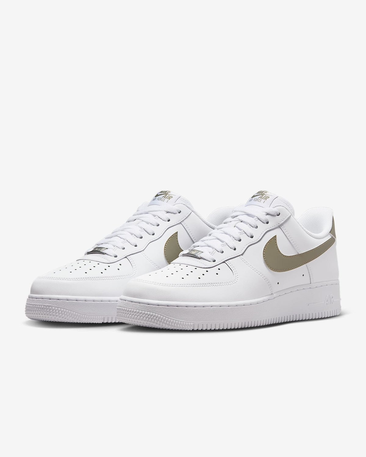 FJ4146-116 Nike Air Force 1 Low '07 White Light Army (Men's)