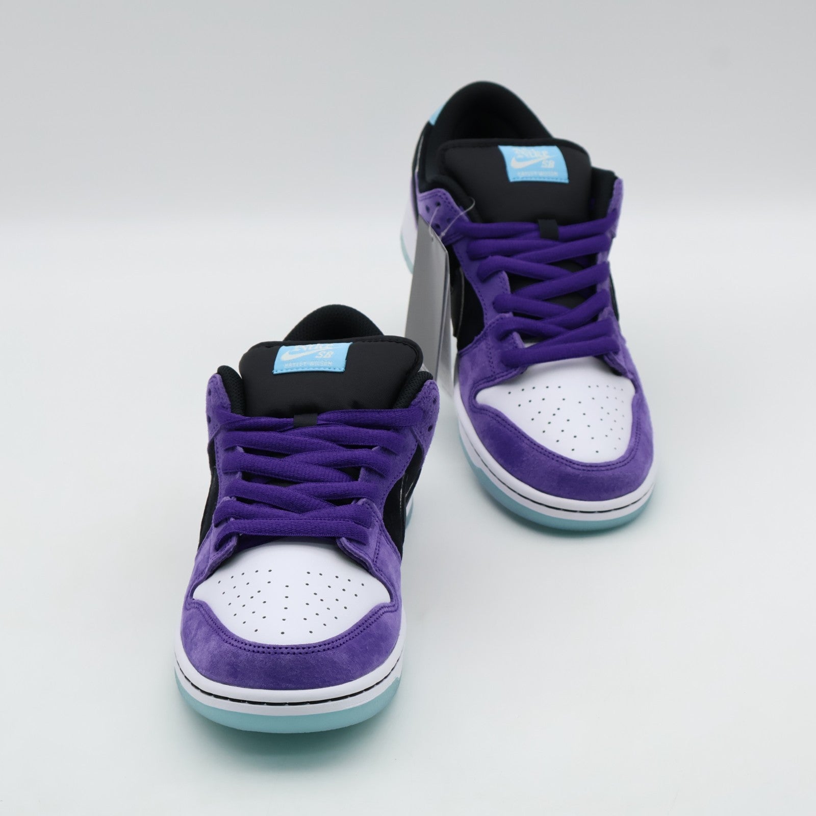HJ0513-500 Hayley Wilson Nike SB Dunk Low Pro Black and Court Purple (Men's)