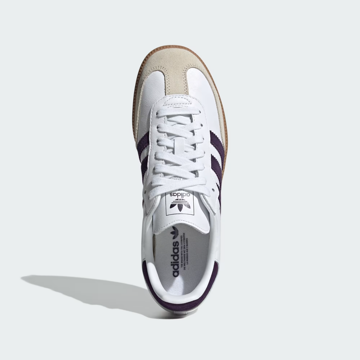 JS1392 adidas Originals Samba OG Cloud White Alumina Aurora Plum (Men's)