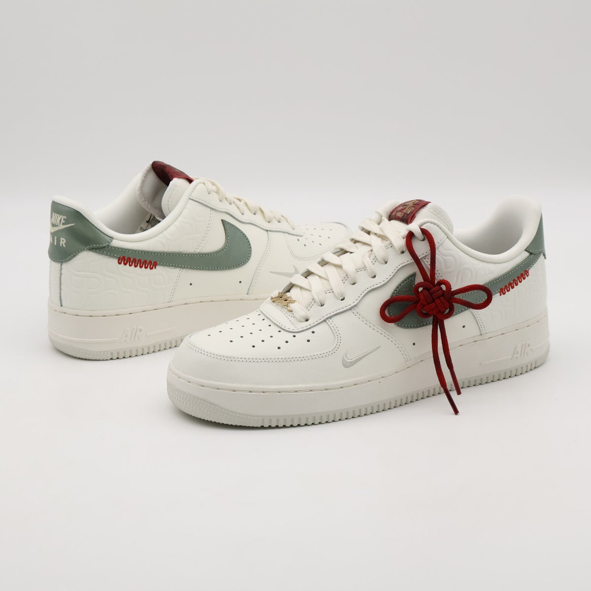 HV5979-130 Nike Air Force 1 Low '07 Sail Light Bone University Red (Men's)