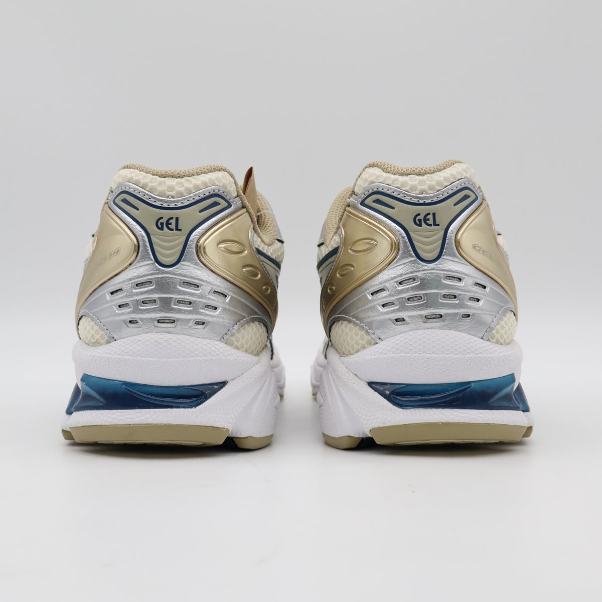 1201A019-105 Asics Gel-Kayano 14 Cream Pure Silver Champagne Blue White (Men's)