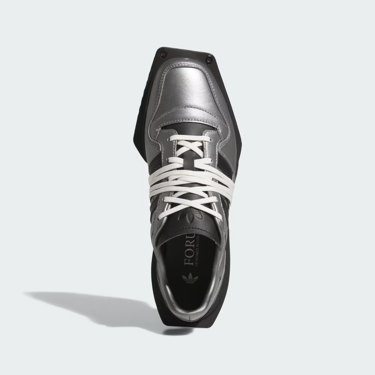 KK1596 adidas FORUM SQ "Metallic Silver/Core Black" (Women's)