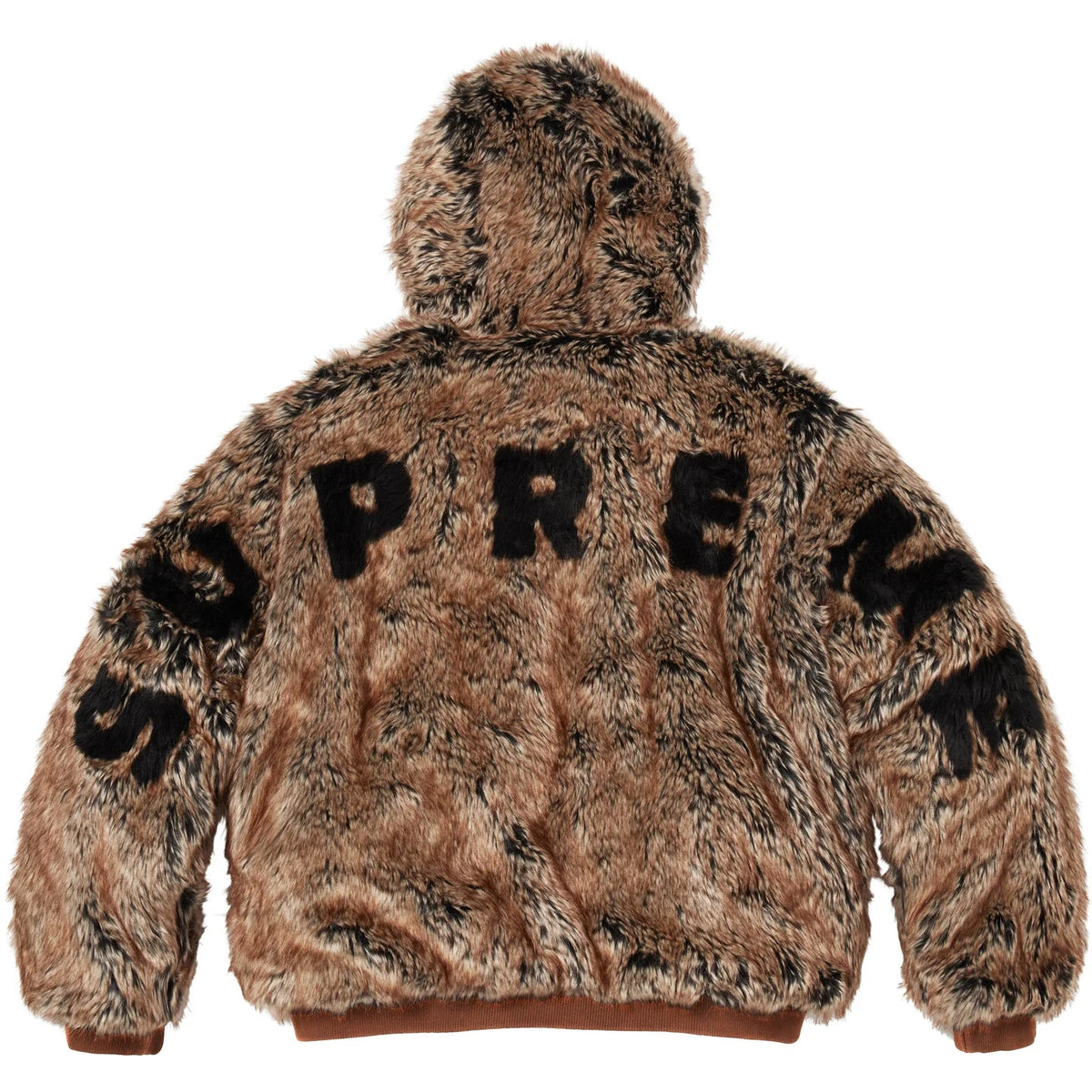 Supreme Reversible Faux Fur Hooded Work Jacket Denim