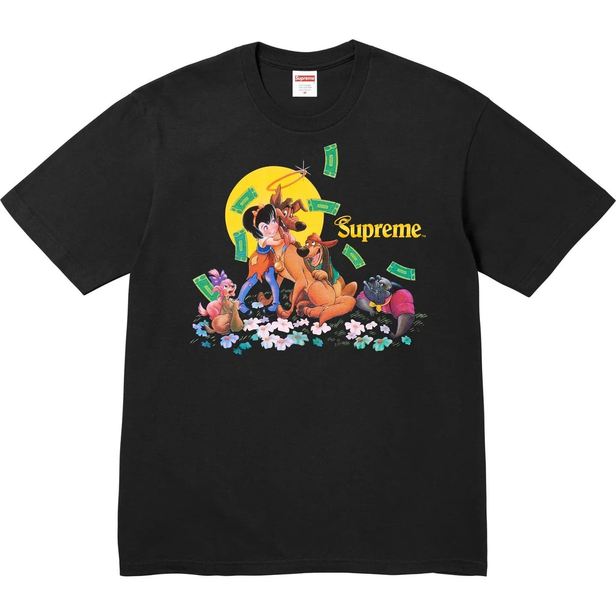 Supreme All Dogs Go To Heaven Tee Black