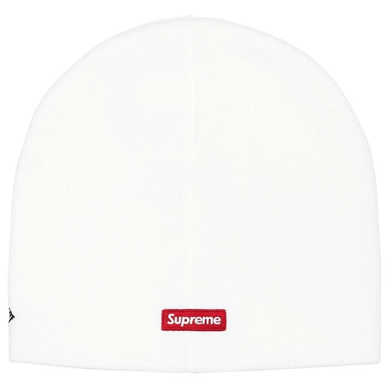 Supreme New Era Rhinestone Beanie White
