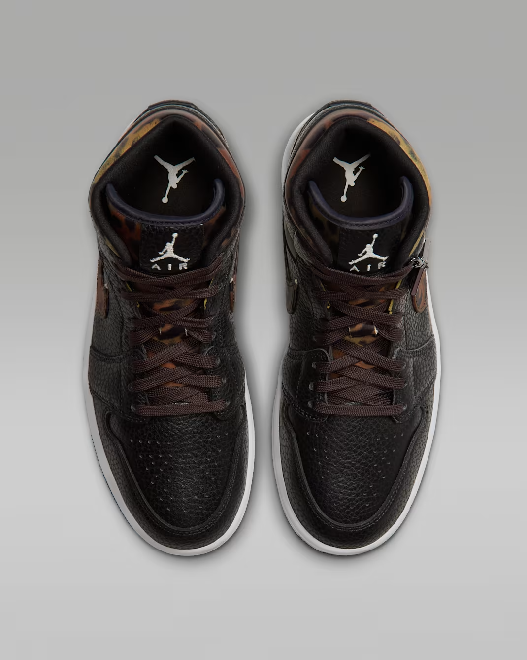 IQ5161-001 Nike Air Jordan 1 Mid SE "Black/Velvet Brown" (Women's)