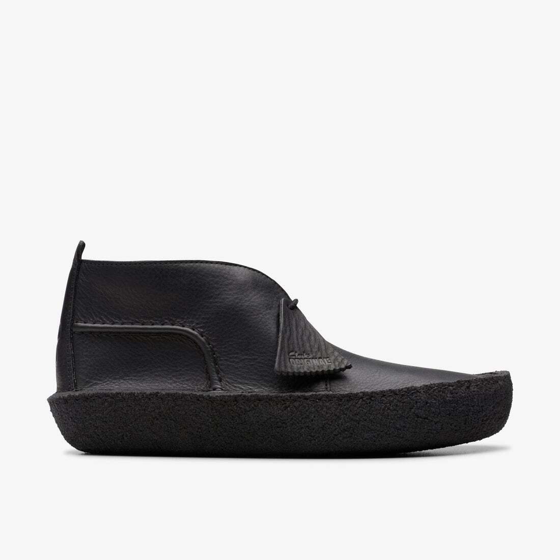 26180626 Clarks Desert Rain Black Leather (Men's)