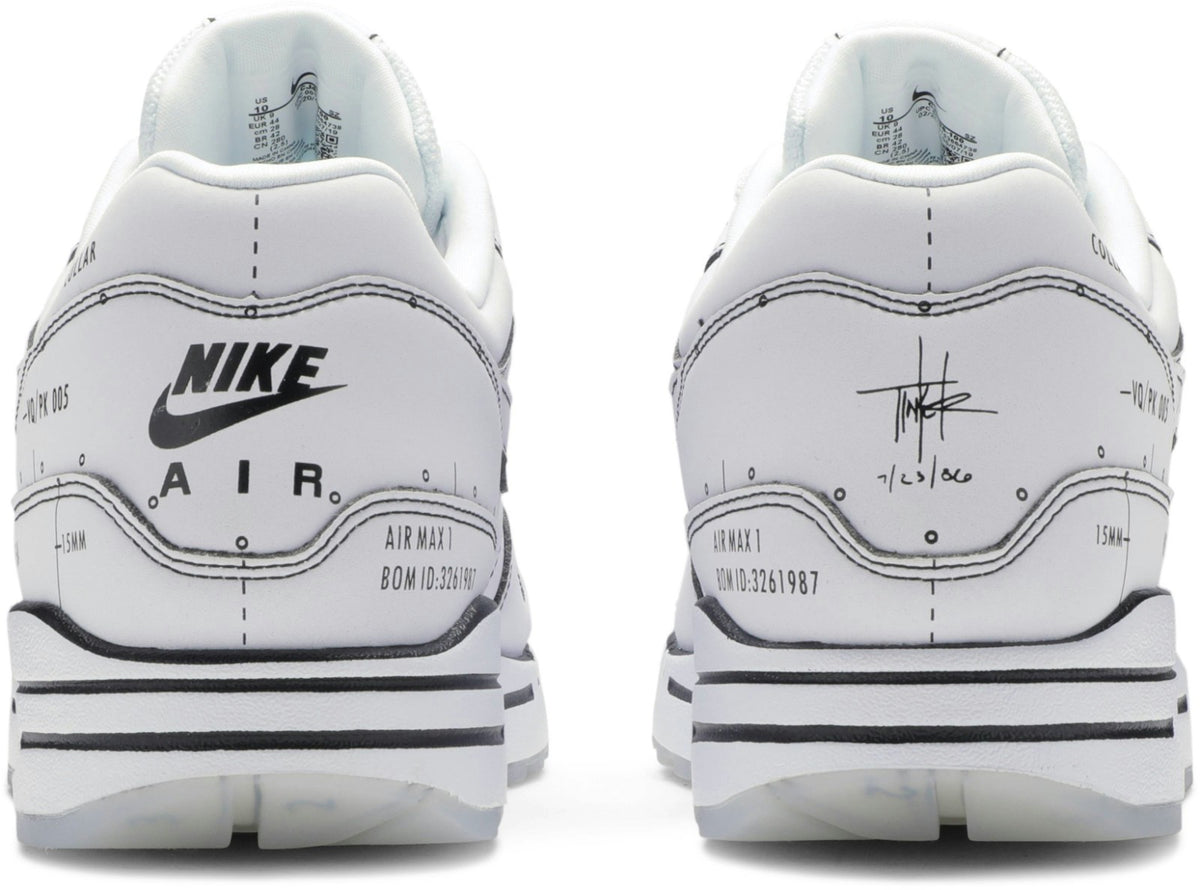 CJ4286-100 NIKE AIR MAX 1 "TINKER SCHEMATIC WHITE" (Men's)