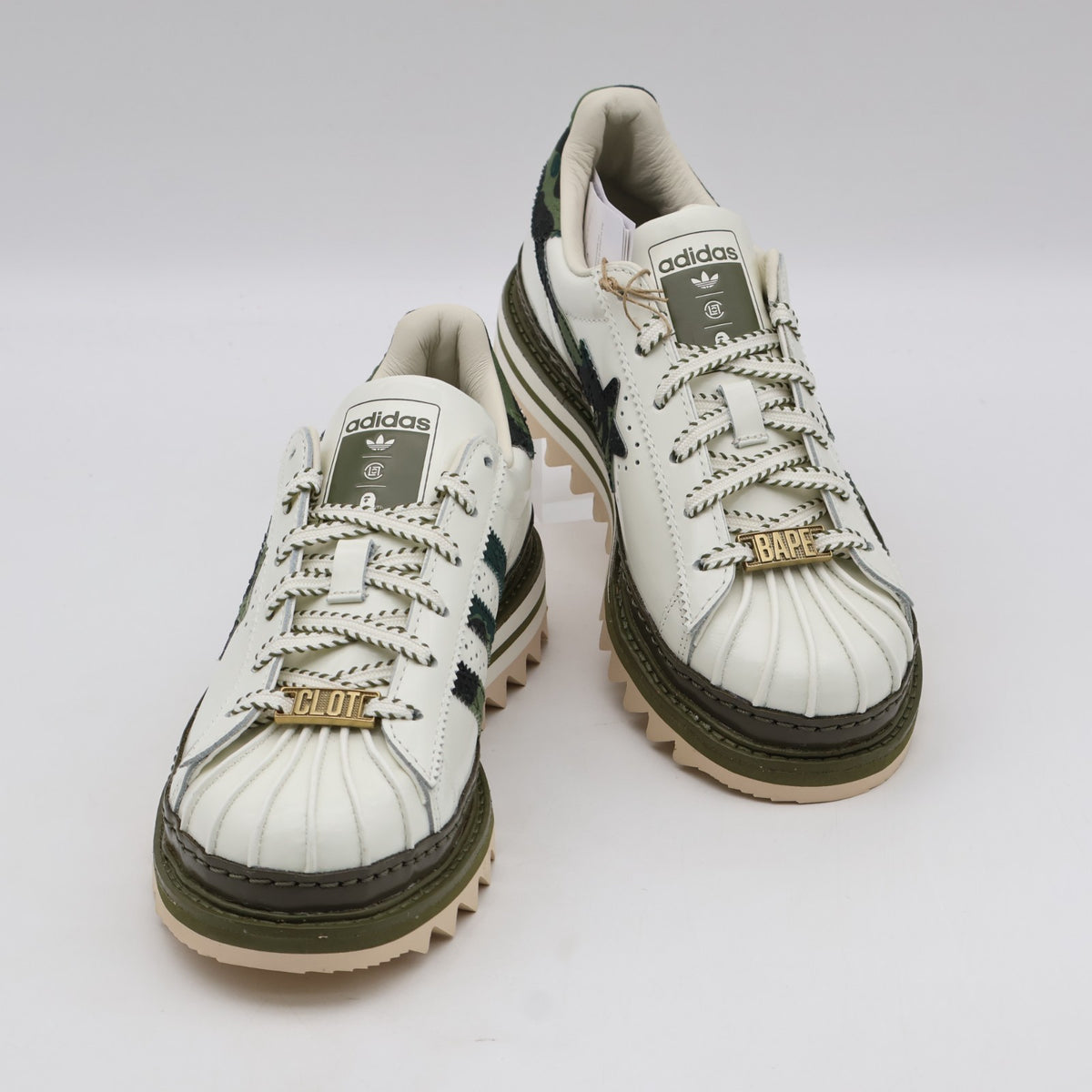KJ1473 CLOT A BATHING APE adidas Originals Superstar by Edison Chen Green (Men's