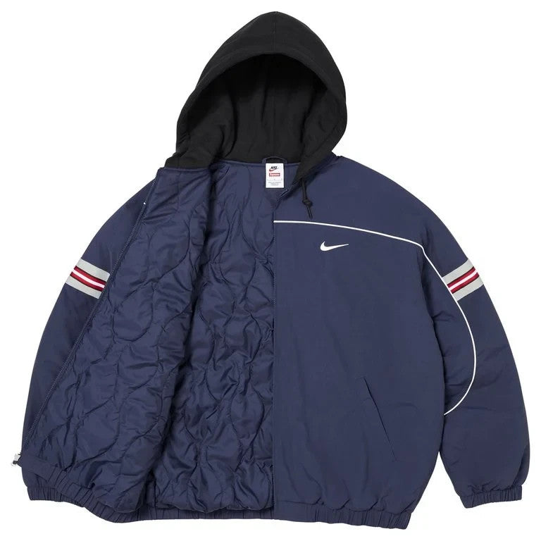 Supreme x Nike Nylon Hooded Jacket Navy