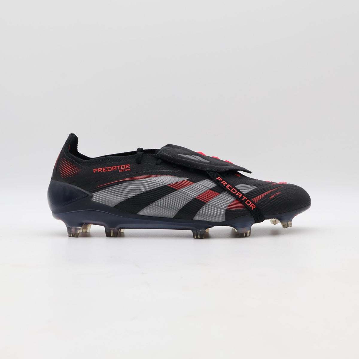 ID8964 adidas Predator Elite Fold Over Tongue FG Core Black Grey Four (Men's)