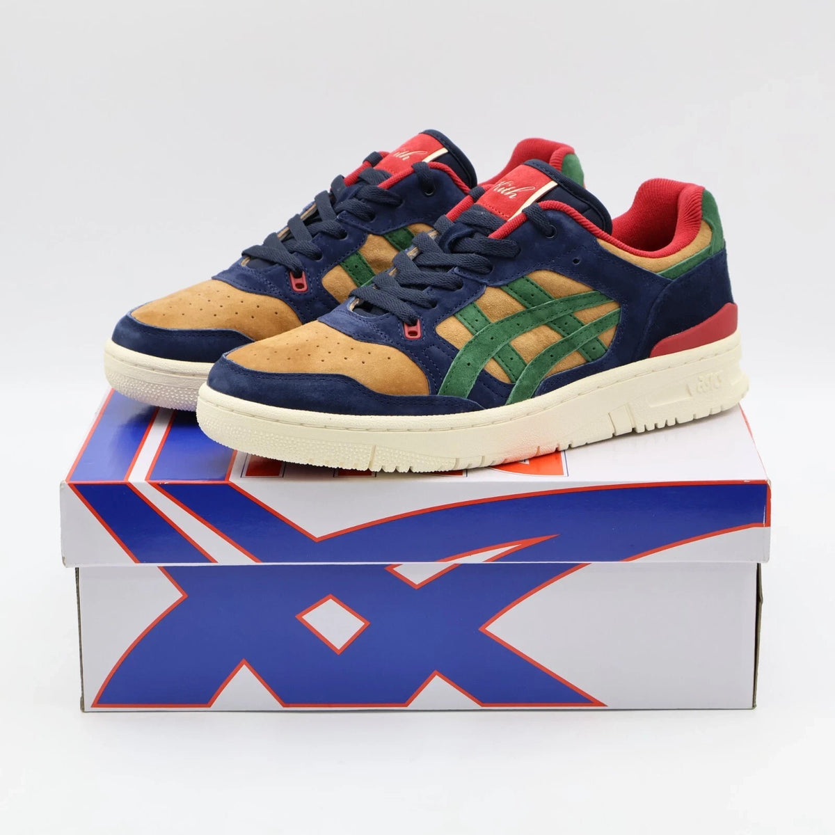 1201A902-200 KITH Asics EX89 Kithms Outdoor Navy Blue Green Red Orange (Men's)