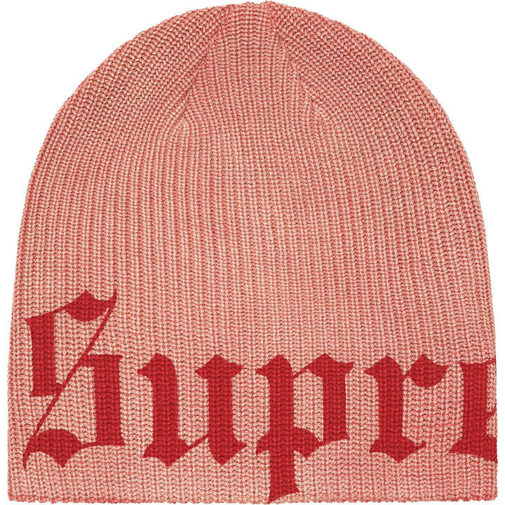 Supreme Old English Printed Beanie Red