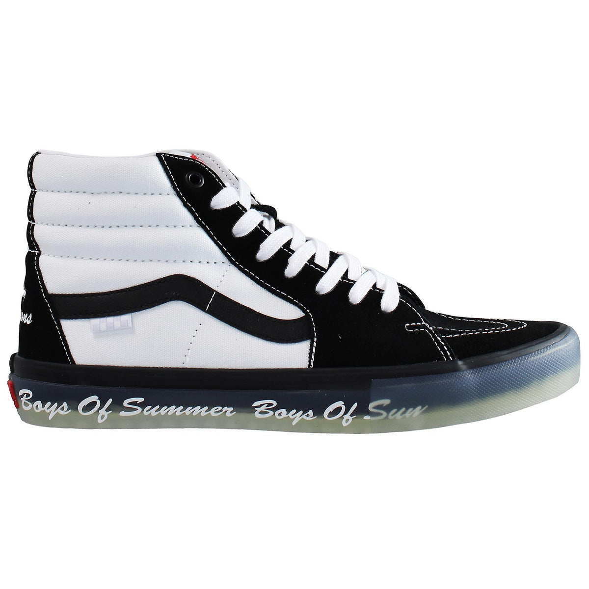 VN0A4BWYBD0 Boys of Summer Ã Vans Skate SK8-Hi Black/White (Men's)