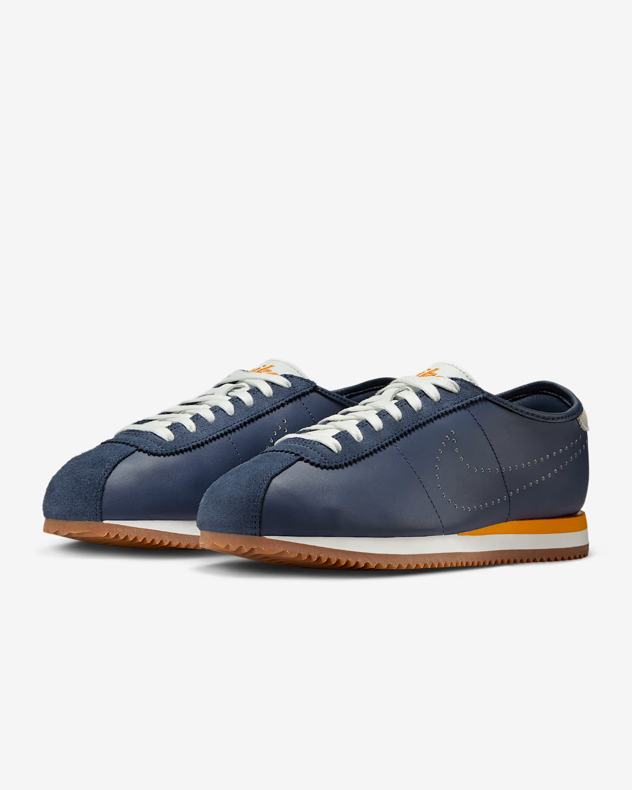 HQ1841-400 Nike Cortez Leather Midnight Navy Summit White (Women's)
