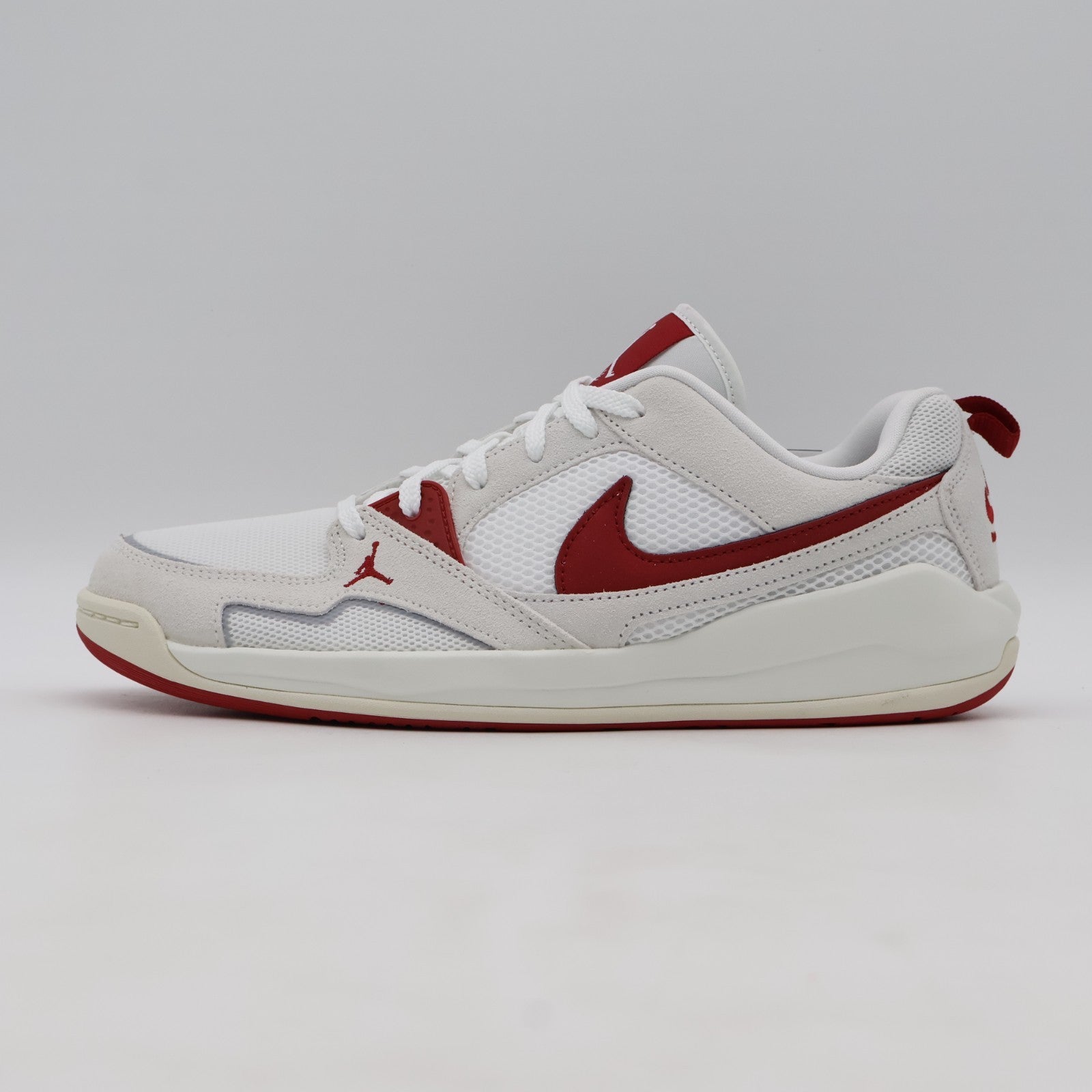 HJ6777-116 Nike Jordan CMFT Era White Sail Black Varsity Red (Men's)
