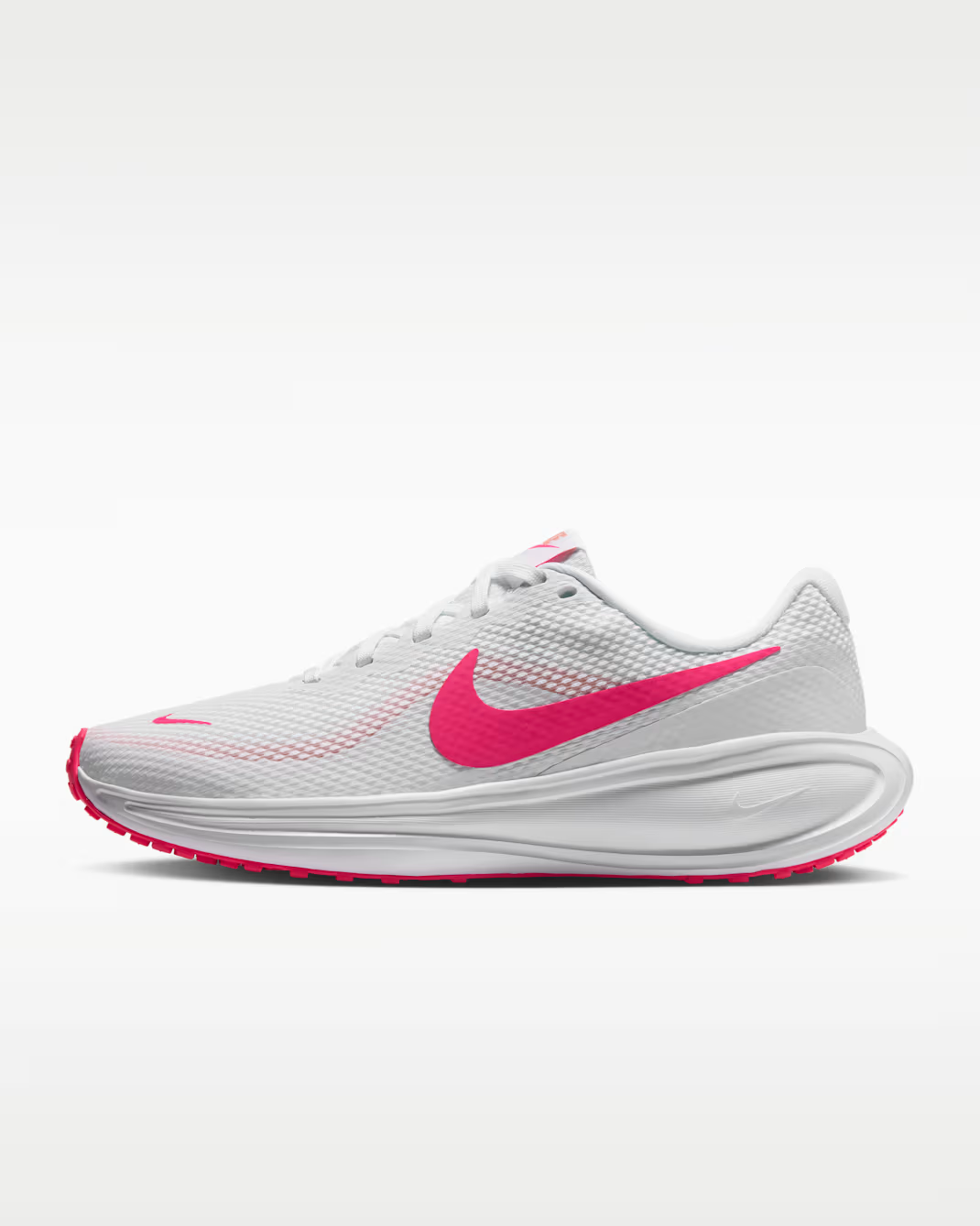 HJ8485-116 Nike Revolution 8 "White/Crimson Bliss" (Women's)