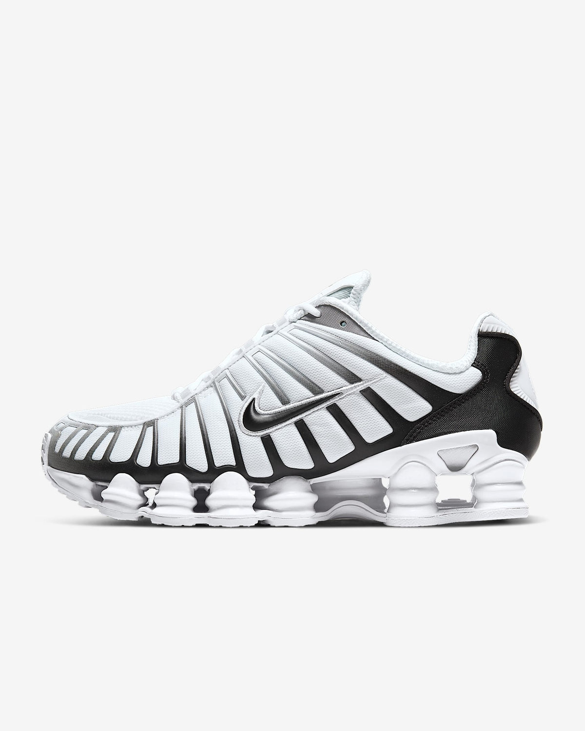 AV3595-102 Nike Shox TL White Metallic Platinum Black (Men's)