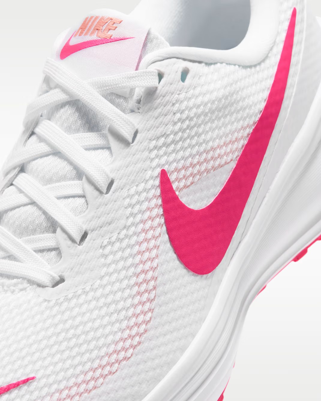 HJ8485-116 Nike Revolution 8 "White/Crimson Bliss" (Women's)