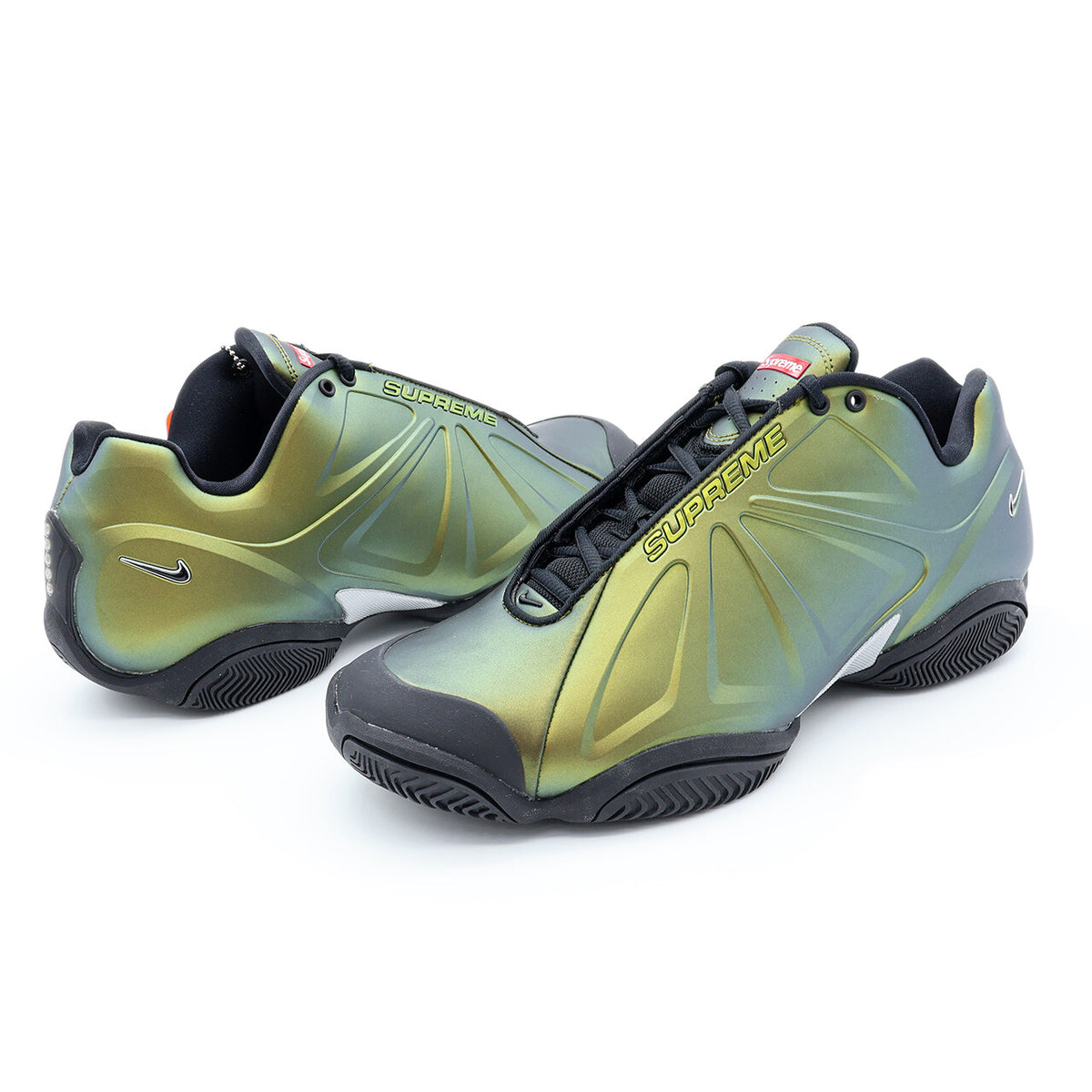 FB8934-700 Supreme Nike Air Zoom Courtposite Metallic Gold Black Green (Men's)