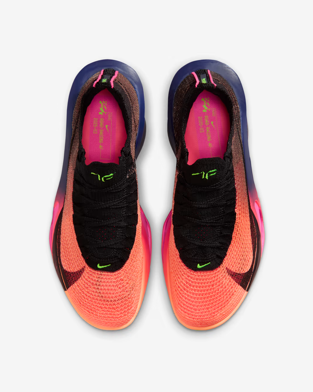 IO9573-800 Nike Alphafly 3 Road Racing Shoes Orange Pulse Purple Dynast (Menâs)