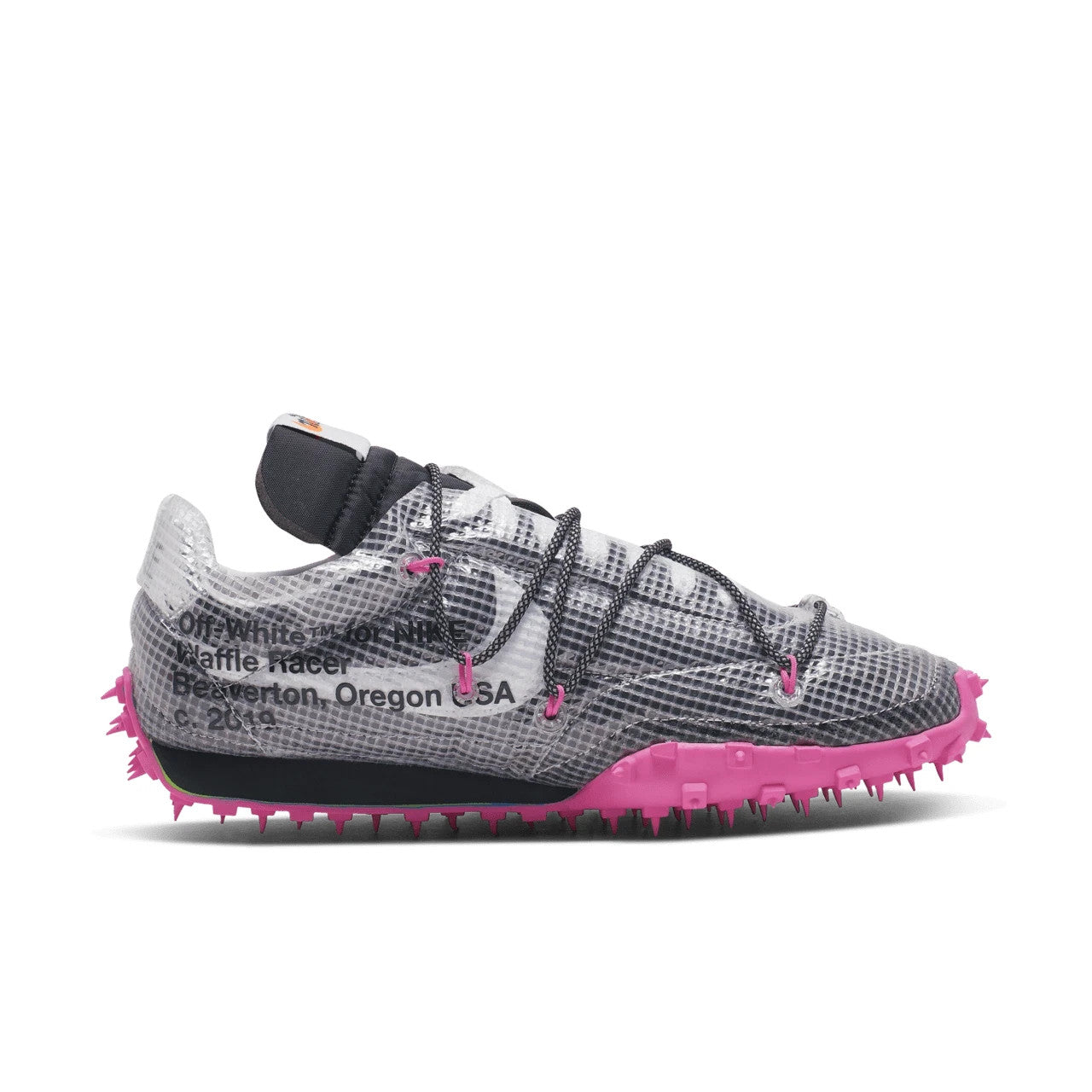 CD8180-001 Off-WhiteÃNike Waffle Racer Vivid Black (Women's)
