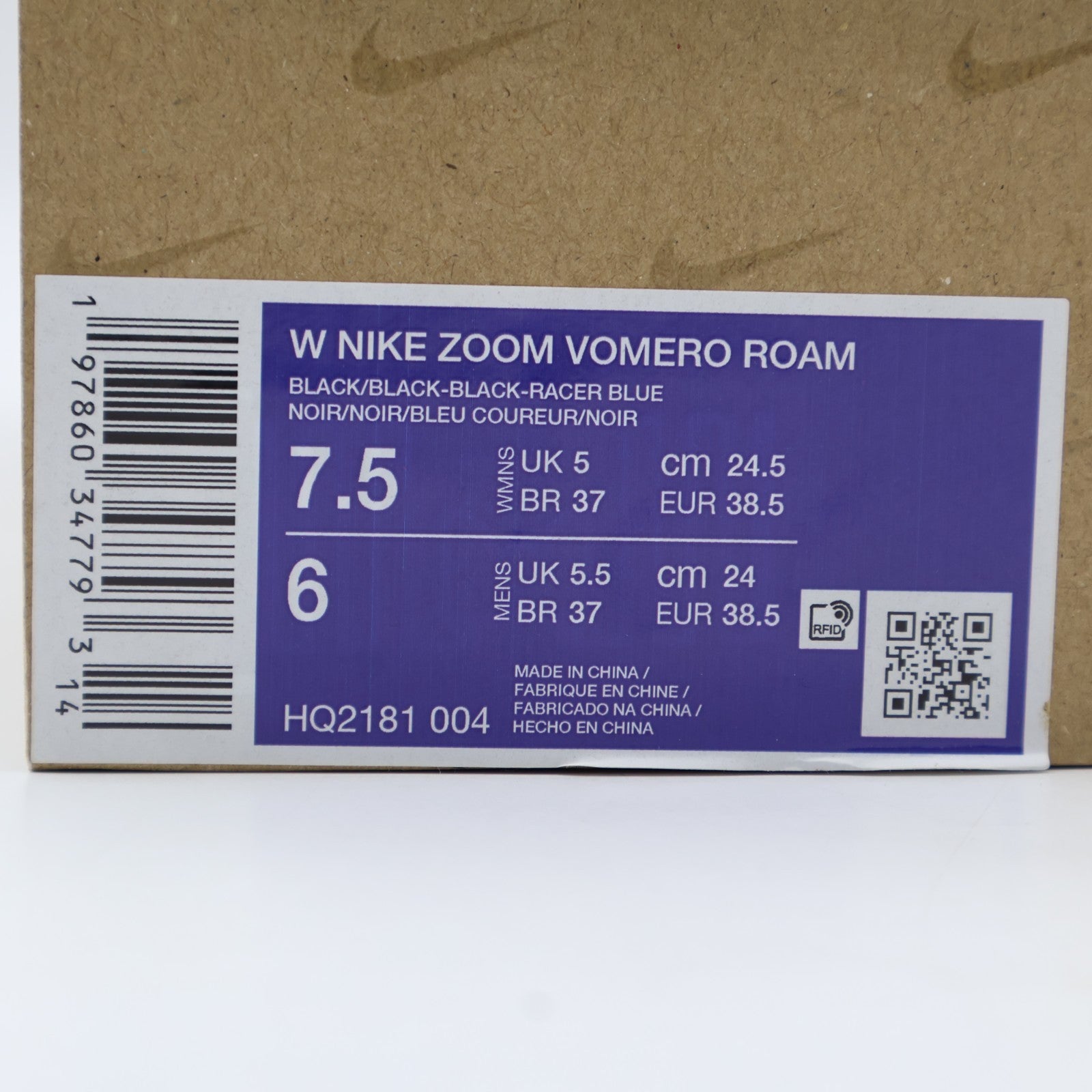 HQ2181-004 Nike Zoom Vomero 5 Roam Black (Women's)