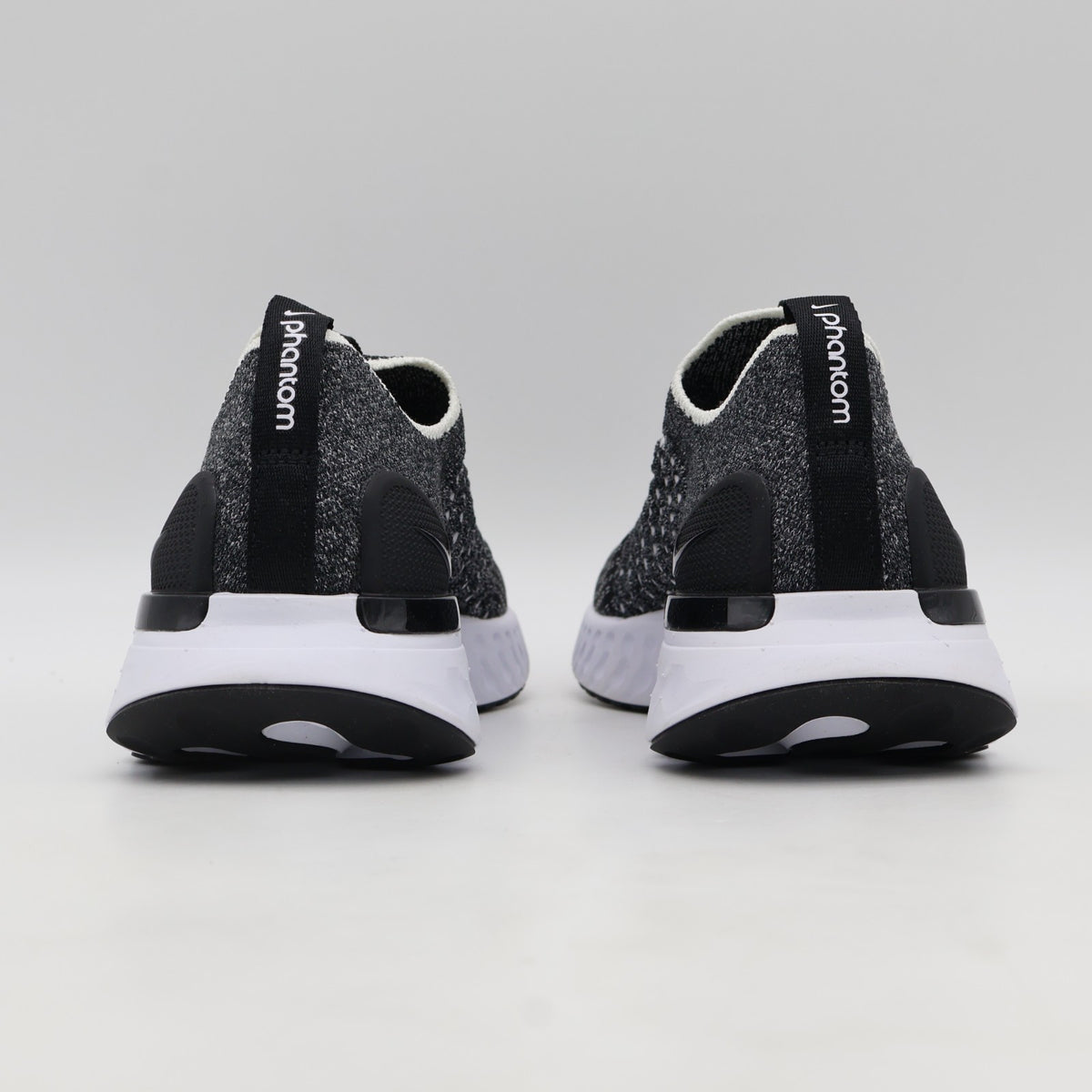 CJ0280-002 Nike React Phantom Run Flyknit 2 Black White (Women's)