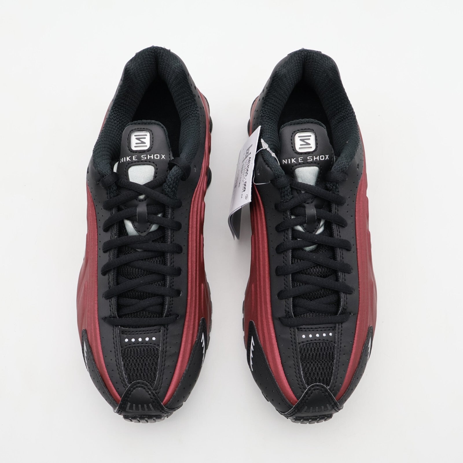 AR3565-009 Nike Shox R4 Black Metallic Silver Team Red (Women's)