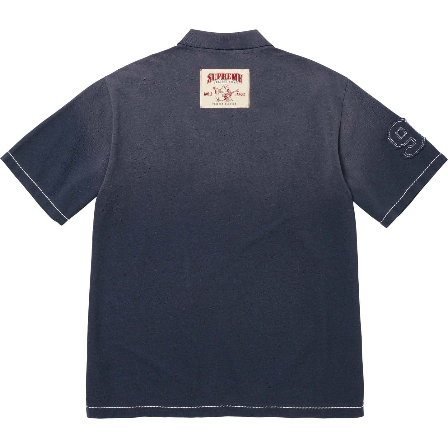 Supreme True Religion Applique Polo Navy