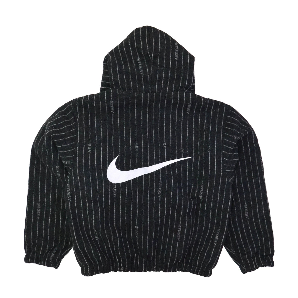 Stussy Nike Striped Wool Jacket Black