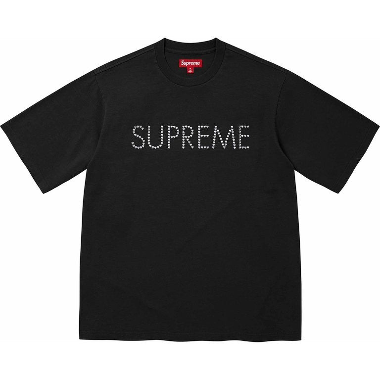 Supreme Hearts Studded S/S Top Black