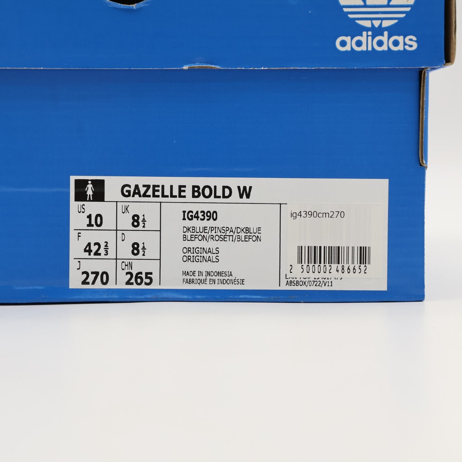 IG4390 adidas Originals Gazelle Bold Dark Blue Pink Spark (Women's)