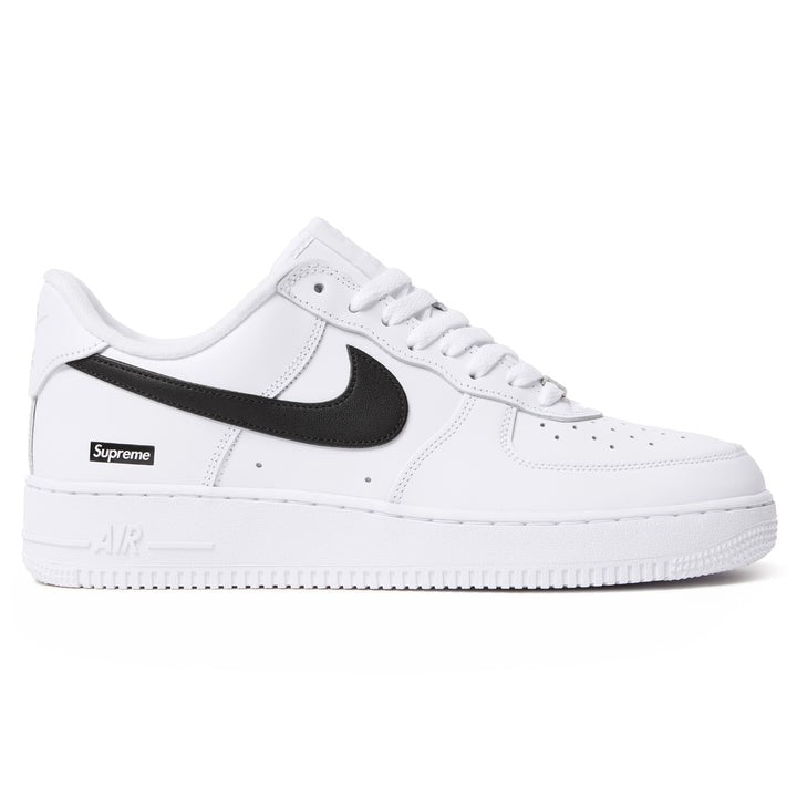 CU9225-102 Supreme Nike Air Force 1 Low White Black 25FW Week4 (Men's)