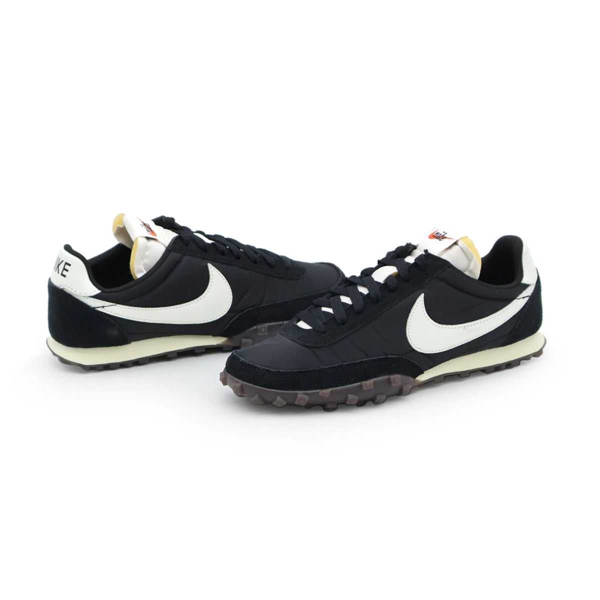 IM8658-001 Nike Waffle Racer Black Sail Coconut Milk Gum Dark Brown (Men's)