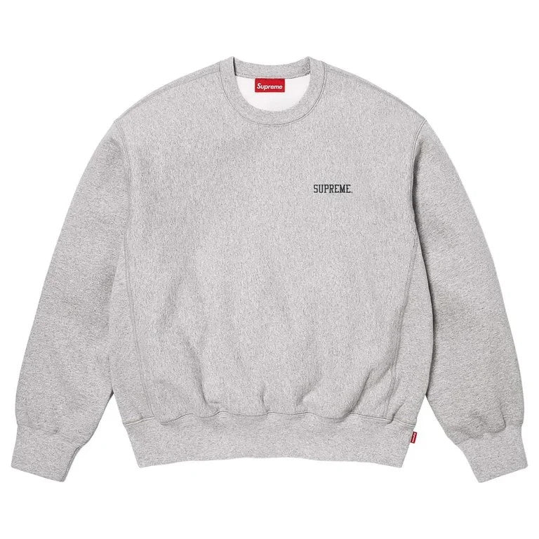 Supreme Washed Crewneck Heather Grey