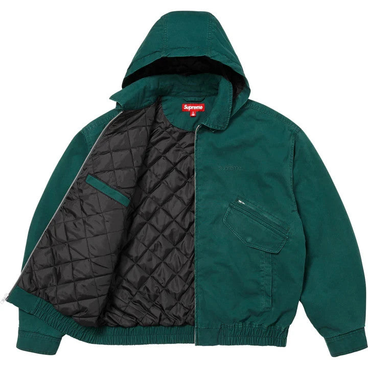 Supreme Hooded Utility Jacket Dark Green