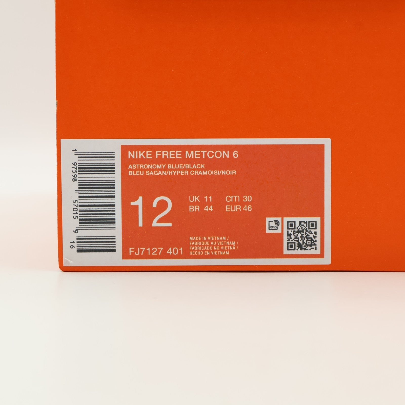 FJ7127-401 Nike Free Metcon 6 Astronomy Blue Hyper Crimson Pale Ivory (Men's)