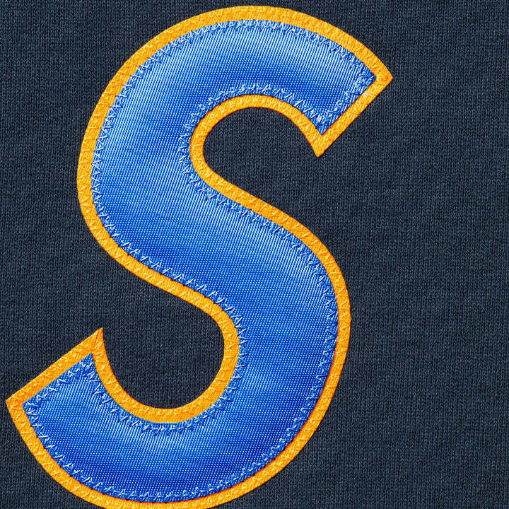 Supreme S Logo Hooded Sweatshirt Navy