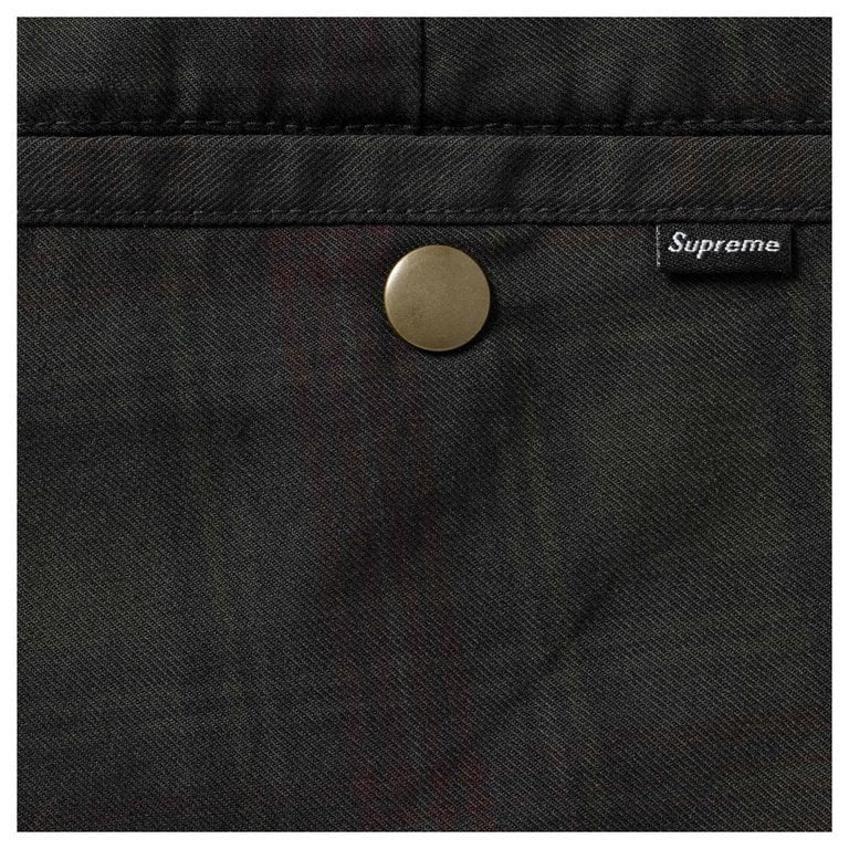 Supreme Work Short (26SS) Black Plaid