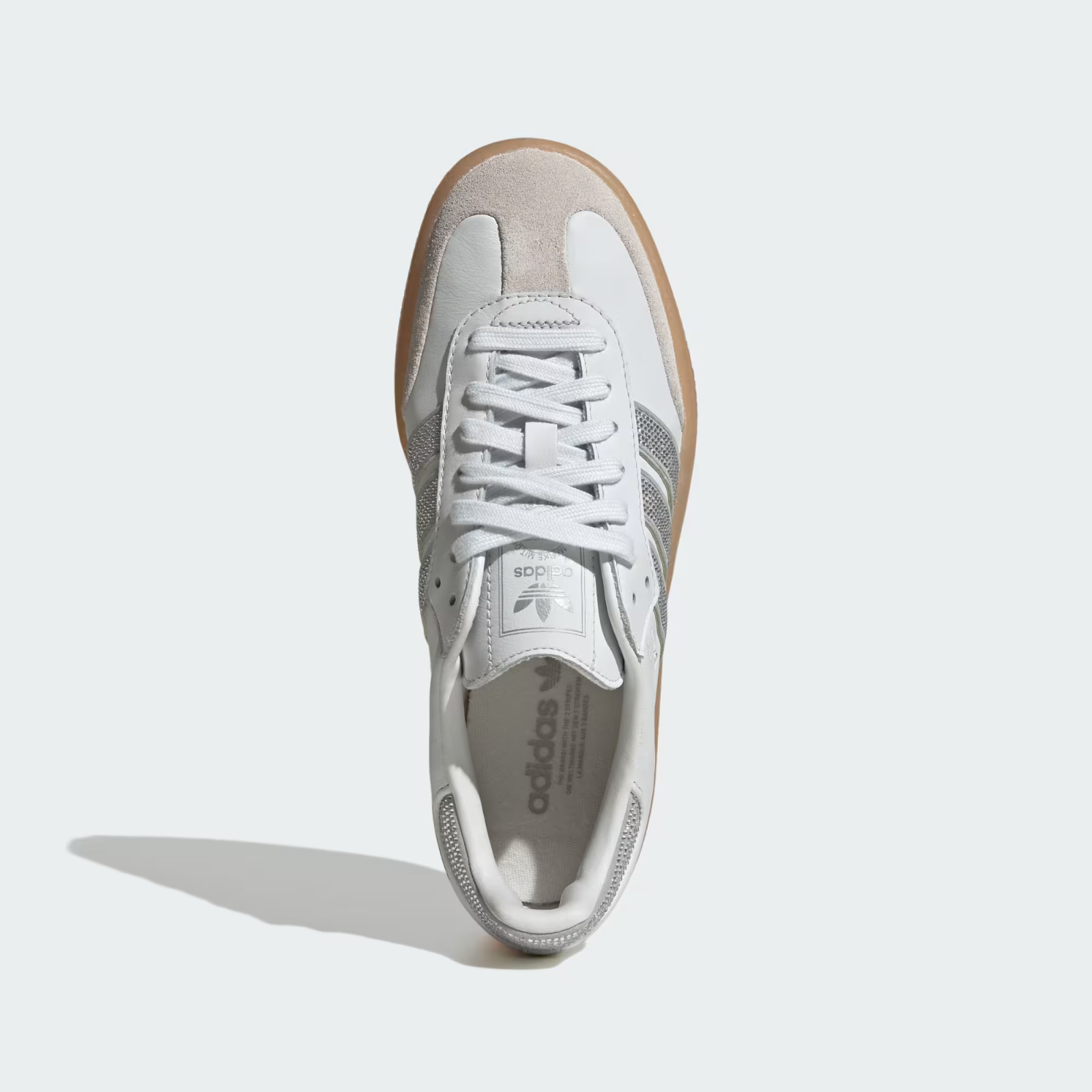 IH4046 adidas Originals Sambae Crystal White Silver Metallic Gum (Women's)