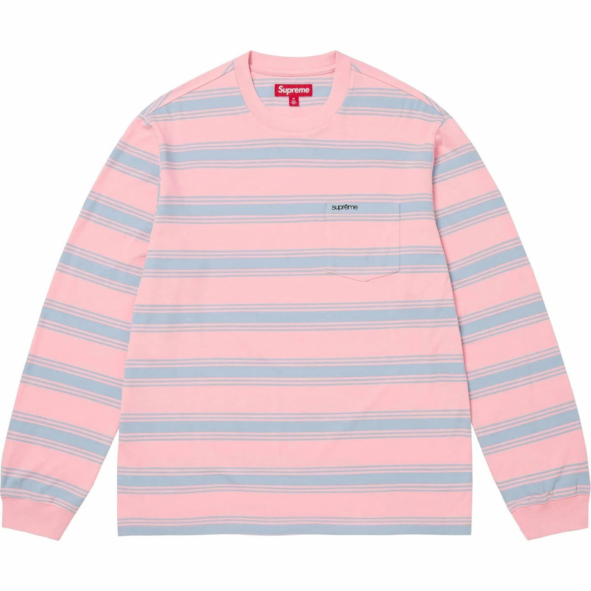 Supreme Stripe Pocket L/S Top Pink
