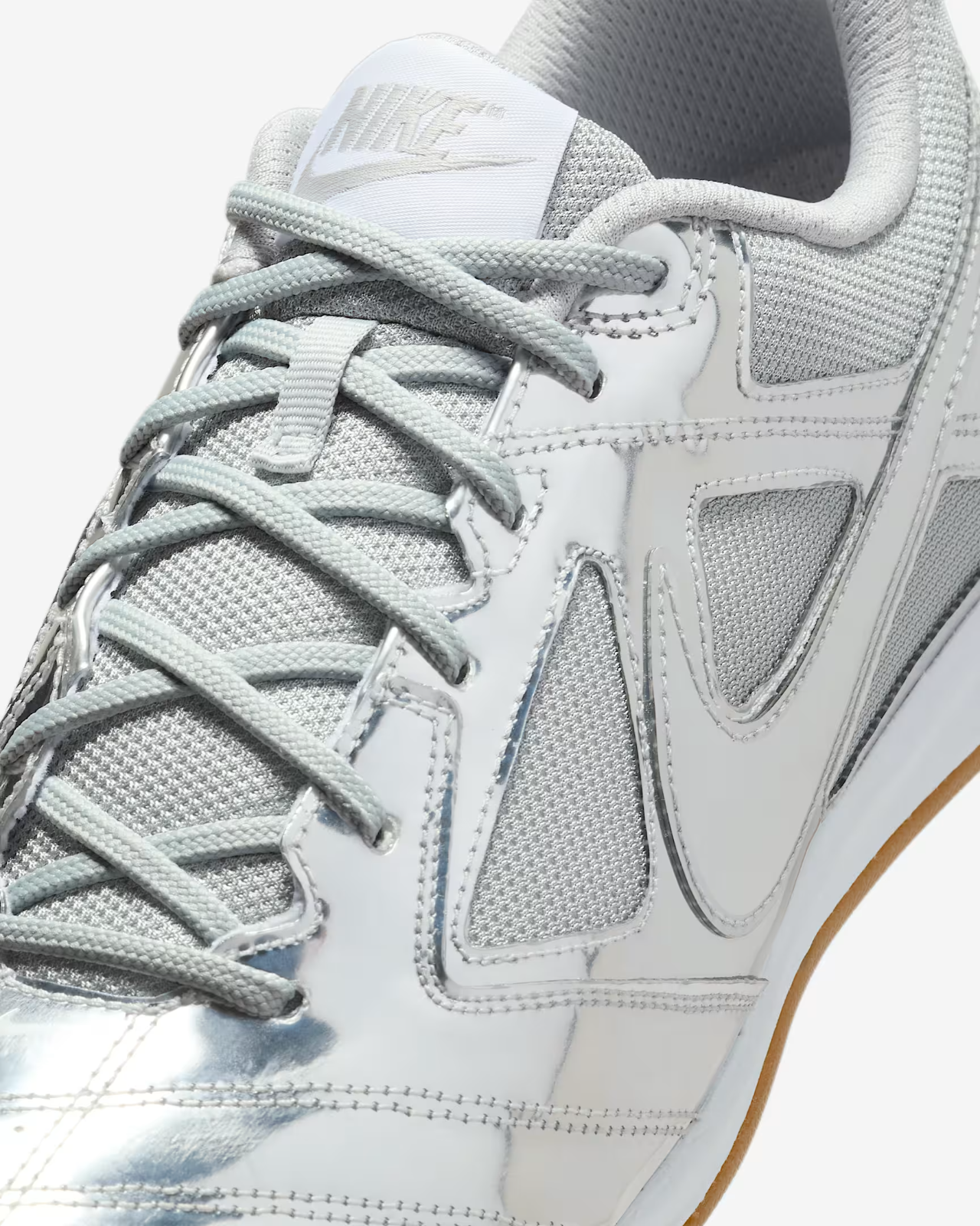 IB3566-001 Nike Gato LV8 Metallic Silver White Gum Light Brown (Men's)
