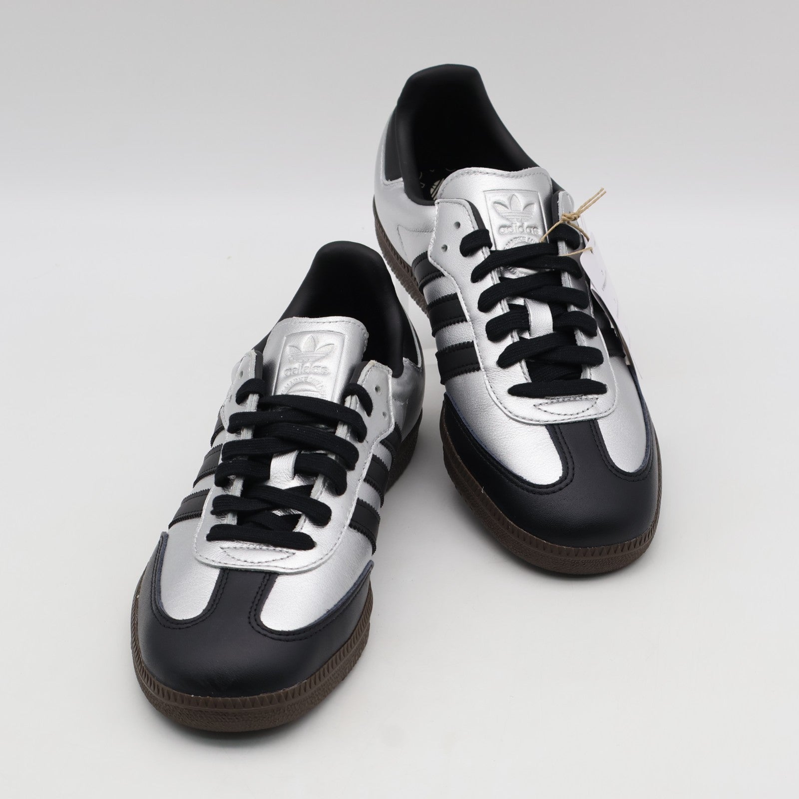 KI8464 adidas Originals Samba OG Silver Metallic Core Black Dark Brown (Men's)